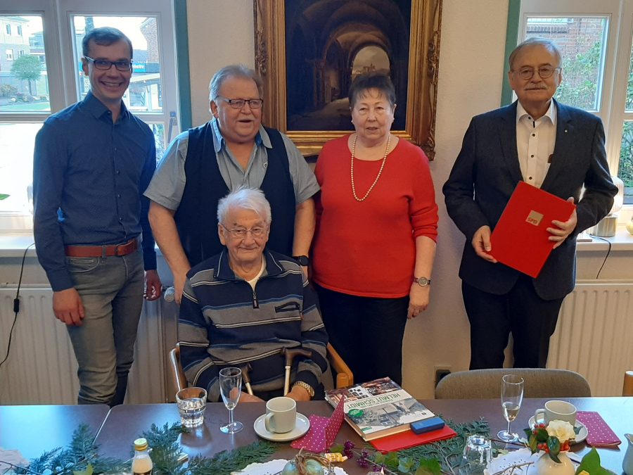 Jubilarehrung 2021 mit den Geehrten