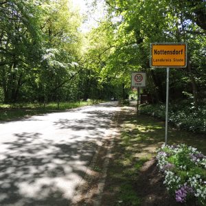 Der Ortseingang in Nottensdorf